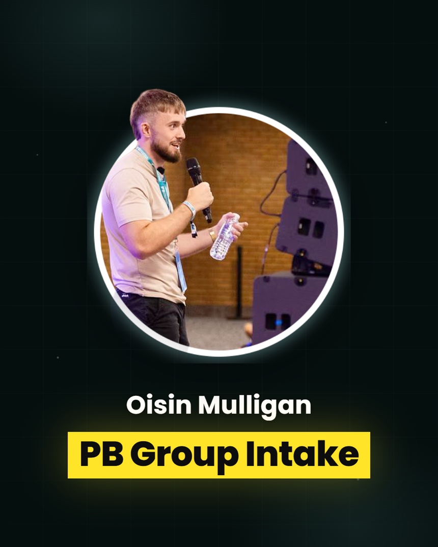 Oisin Mulligan: personal best group intake